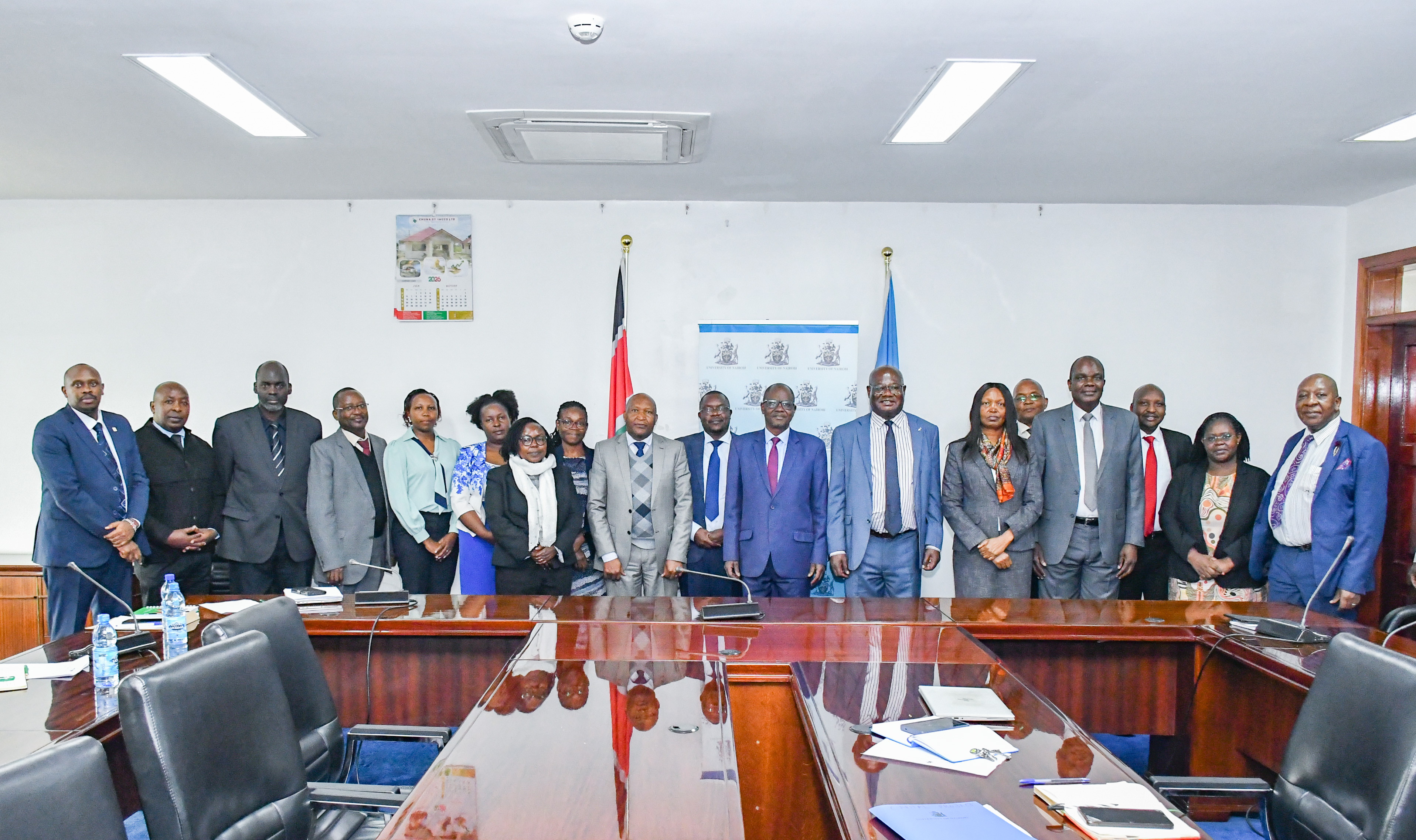 University management and staff together with members of the Office of the Auditor-General