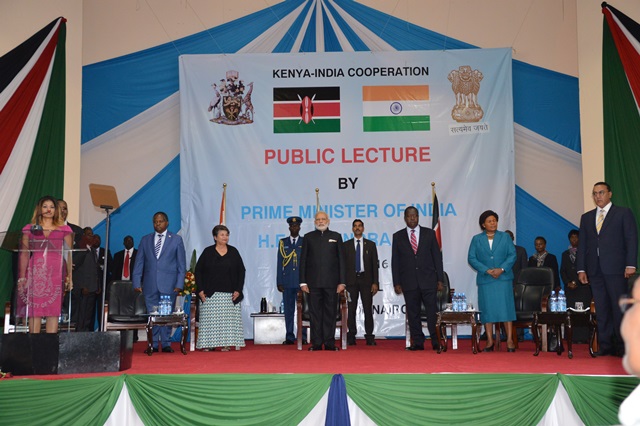 Opening ceremony of the Public lecture by Indian Prime Minister Narendra Modi 2016