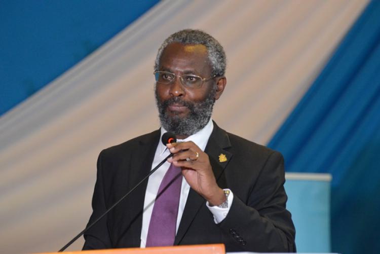 VC Prof. Kiama addresses audience at the PC Awards ceremony 