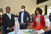 UNSA Chair  Eddie Mwendwa with his colleagues at the UNSA induction workshop