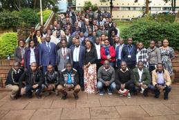 web champions take a group photo with UoN VC Prof. Mbeche