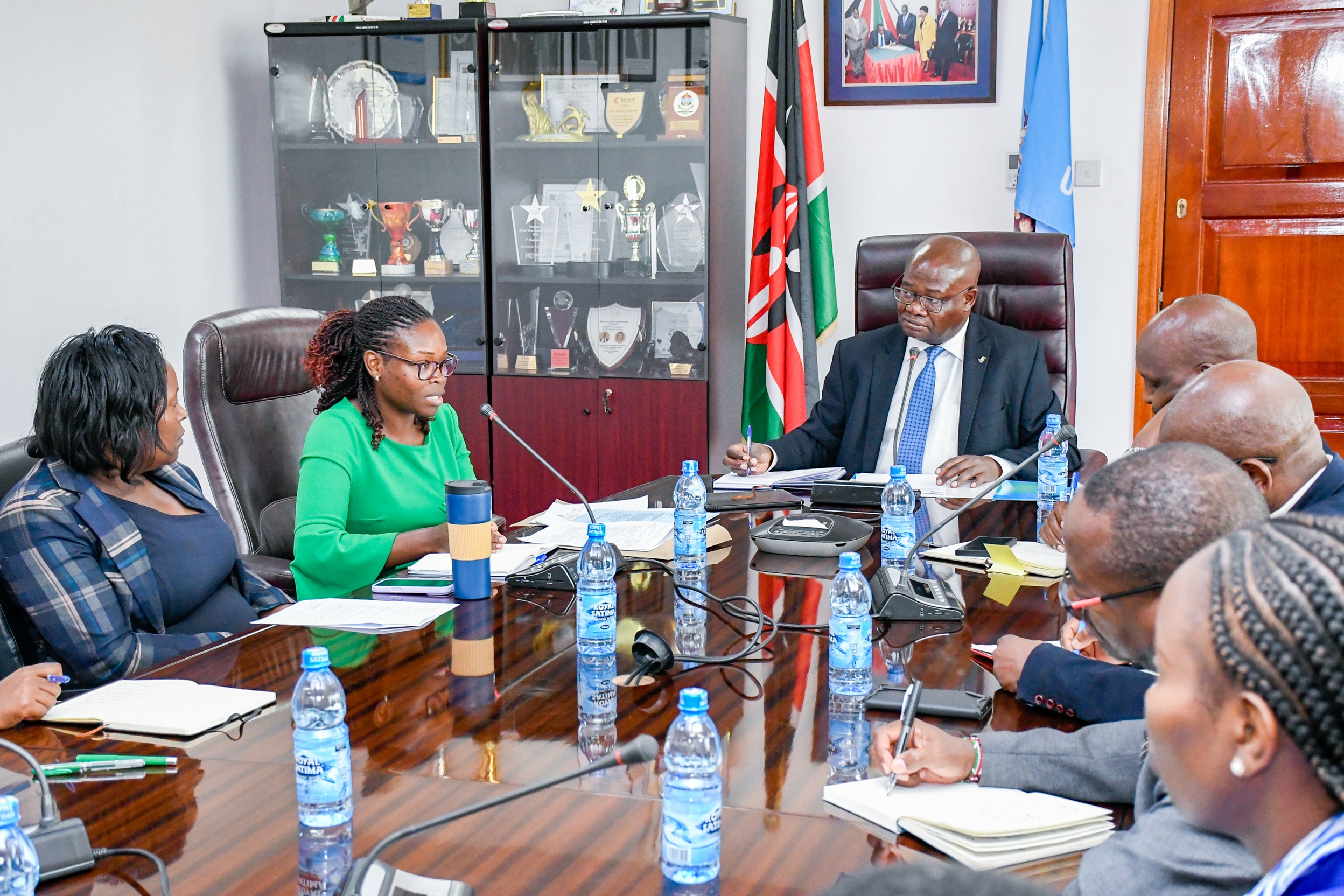 DVC FPD, Prof Josiah Aduda with the OAG delegation.