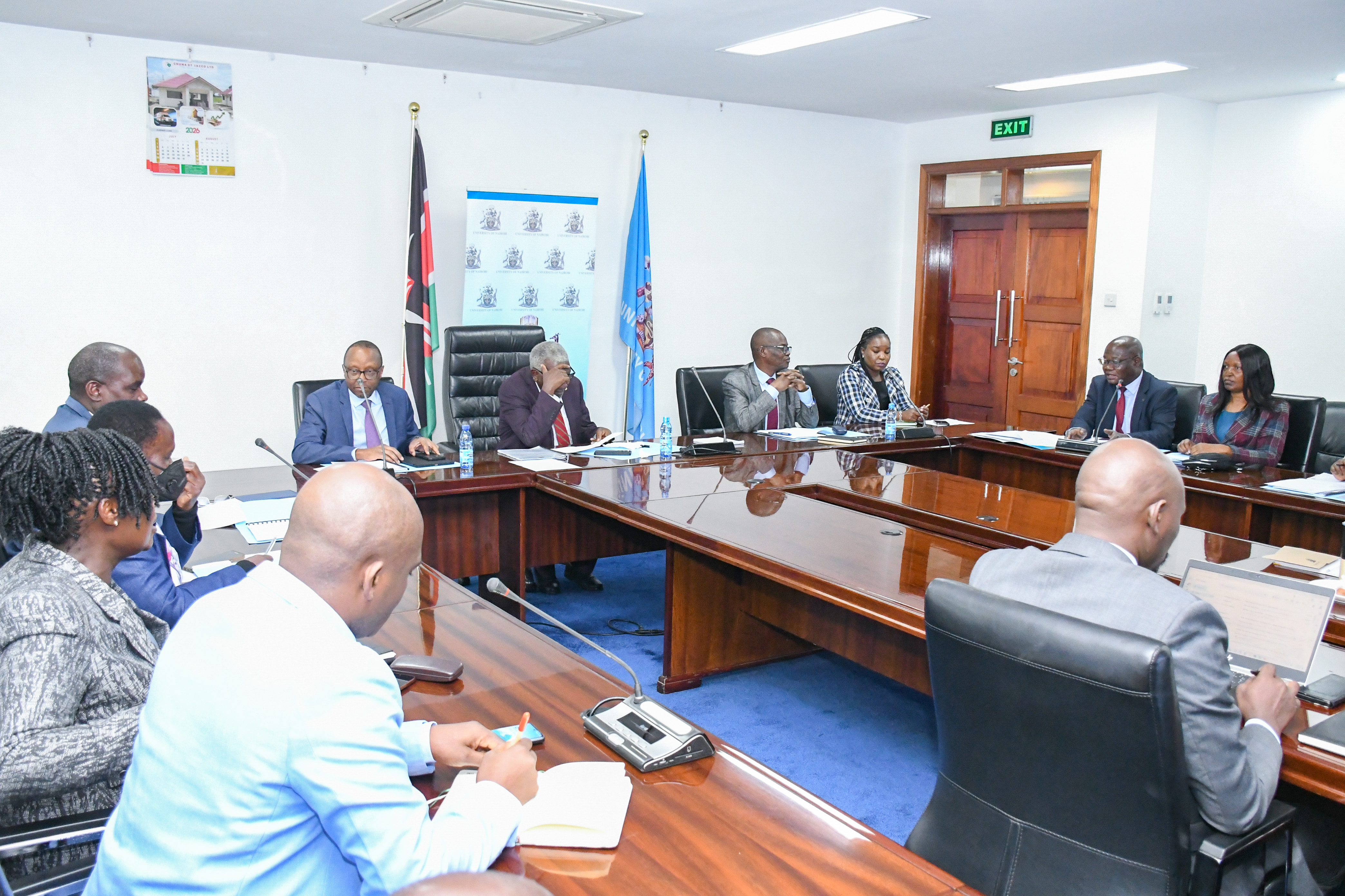 DVC FPD Prof Aduda makes introductions during the negotiations