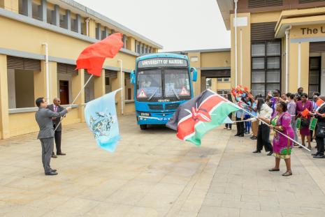 Flag-off ceremony for students to China