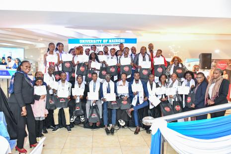 Inaugural cohort of the UoN Youth Entrepreneurship Incubation Programme during the graduation ceremony