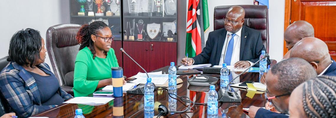 DVC FPD, Prof Josiah Aduda with the OAG delegation.