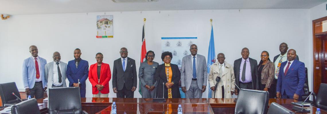 UoN management with a delegation from Instituto Superior Politécnico Ndunduma (ISPN)