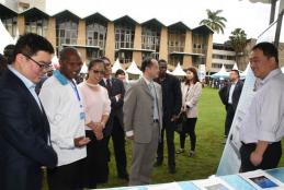 Chinese embassy Minister Counselor with delegation at the Career fair 2019