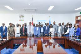The VC and DVC FPD join Key alumni of the Faculty of Business and Management Science